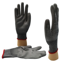 Good Quality Durable Level 5 PU Coated Anticutting Gloves for Electronic Workshops